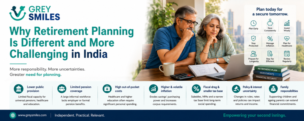 Why Retirement planning is different and more challenging in India