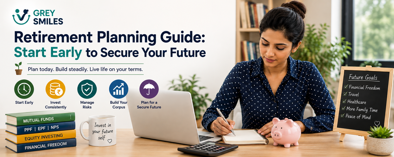 Indian youth planning retirement savings and future goals