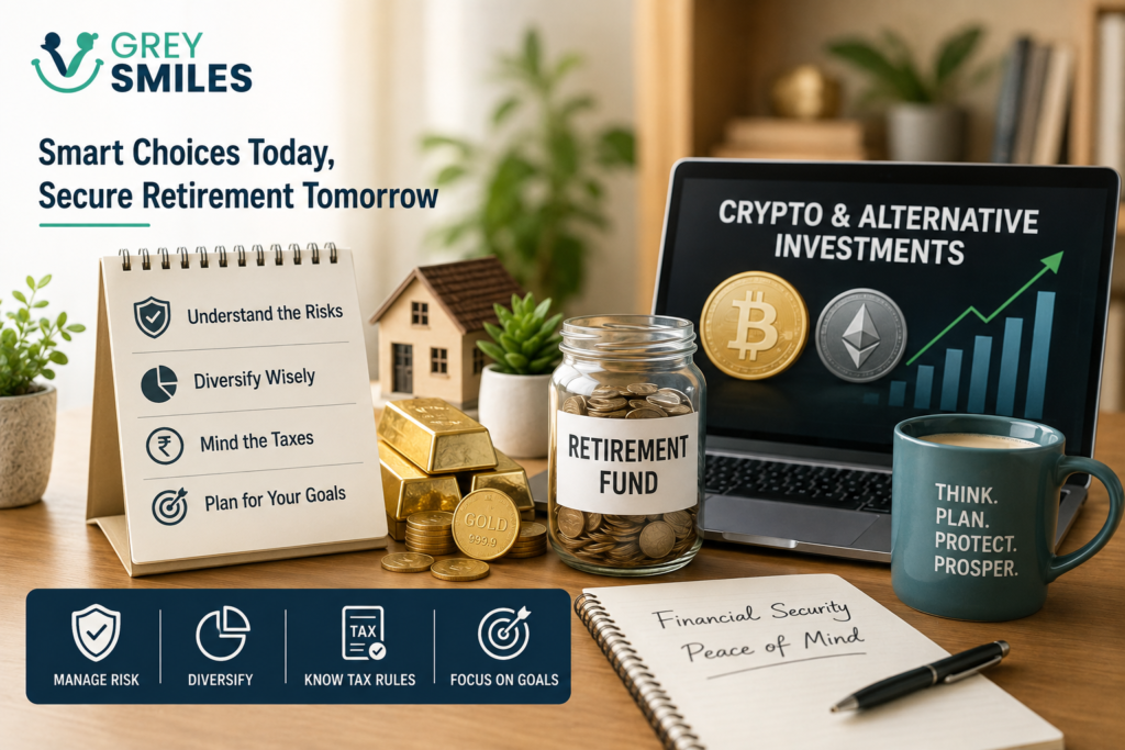Crypto and alternative investments in retirement planning for Indian retirees