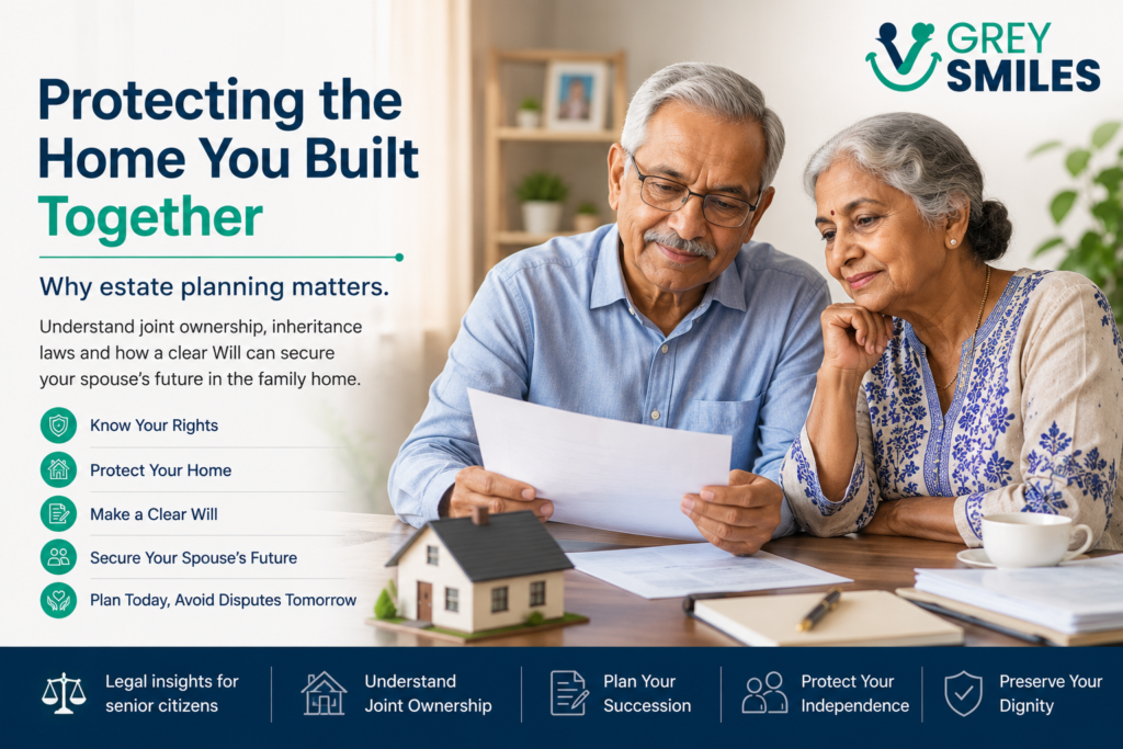 Jointly owned property after death of spouse in India