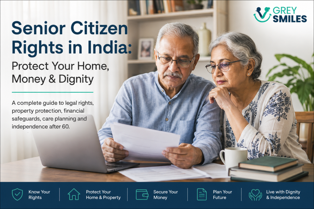 Senior citizen rights in India including property, money and legal protection