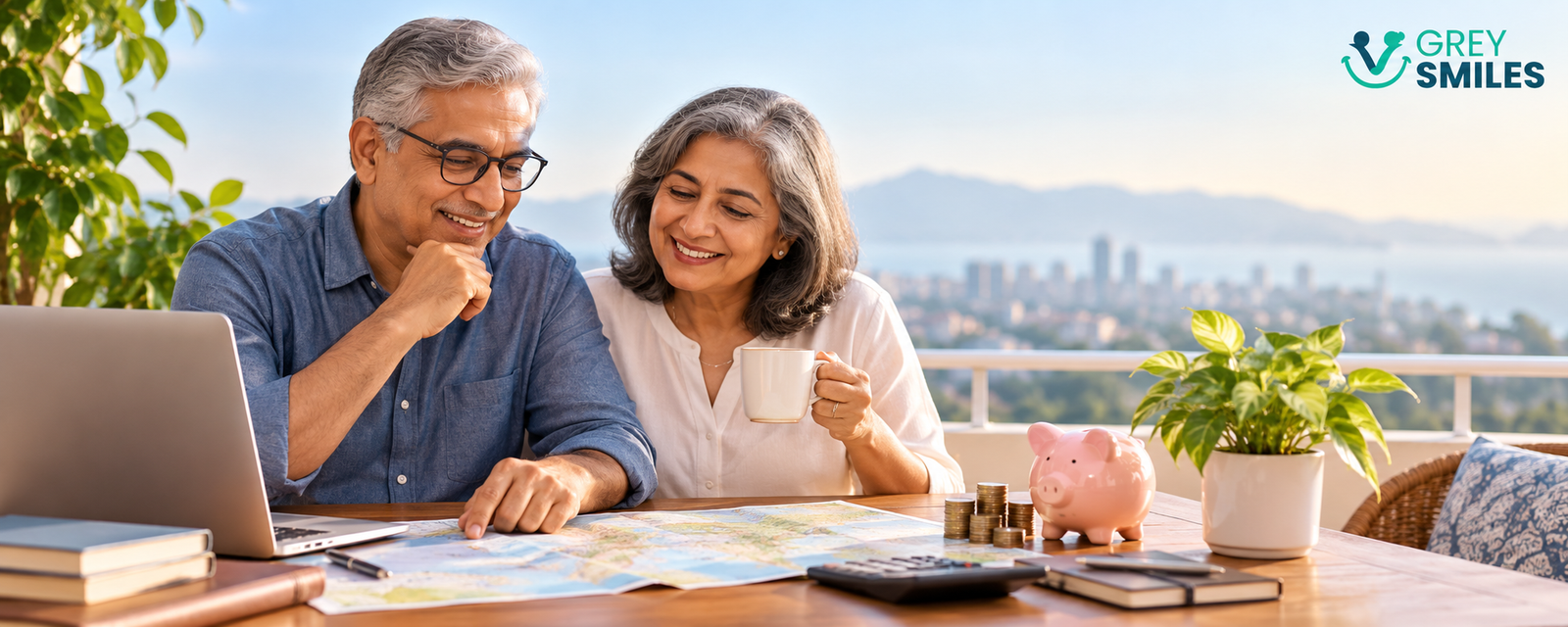 Couple planning retirement spending and finances