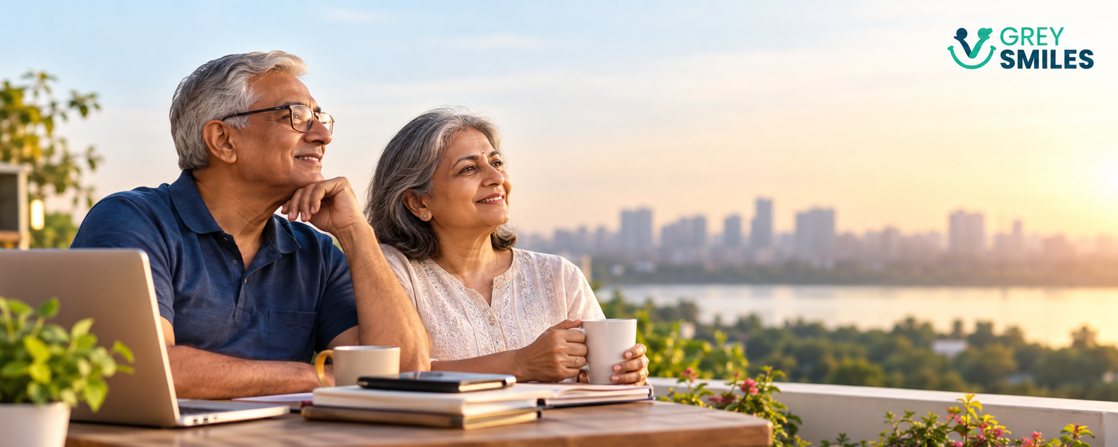 Indian couple planning and managing their retirement money