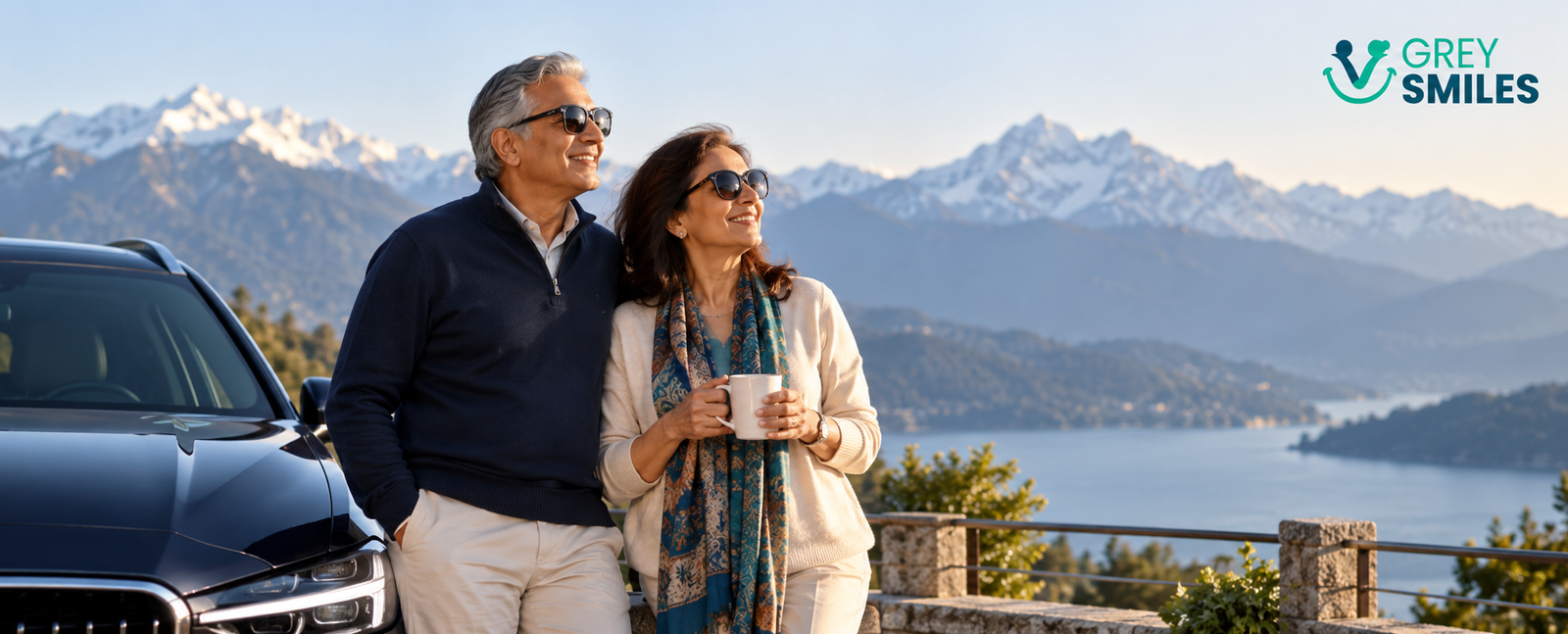 Indian couple enjoying luxury and financial freedom in retirement
